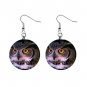 Owl Dangle Earrings Jewelry 1 inch Buttons 12247283