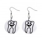 Happy Tooth Dentist Dental Dangle Earrings Jewelry 1 inch Buttons 12249699
