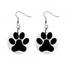 Dog Paw Print Dangle Earrings Jewelry 1 inch Buttons 12304849