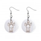 Homer Simpson Dangle Earrings Jewelry 1 inch Buttons 12304854