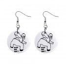 Homer Simpson Kiss My Ass Dangle Earrings Jewelry 1 inch Buttons 12304855 Homer Simpson Kiss My Ass Dangle Earrings Jewelry 1 inch Buttons 12304855