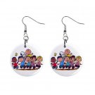 Peanuts - Snoopy, Charlie Brown and the Gang Dangle Earrings Jewelry 1 inch Buttons 12304859