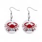 Zodiac Sign Cancer Dangle Earrings Jewelry 1 inch Buttons 12176339