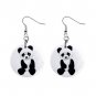 Panda Bear Dangle Earrings Jewelry 1 inch Buttons 12176323