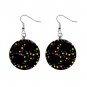 Starry Night Stars Dangle Earrings Jewelry 1 inch Buttons 12176325