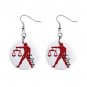 Zodiac Sign Libra Dangle Earrings Jewelry 1 inch Buttons 12176345