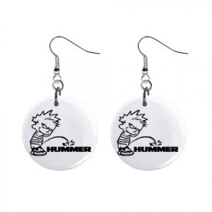 Pee On Hummer Dangle Earrings Jewelry 1 inch Buttons 12305976