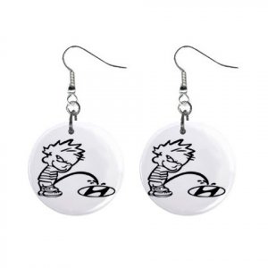 Pee On Hyundia Dangle Earrings Jewelry 1 inch Buttons 12305977