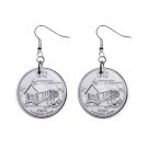 Iowa State Quarter Dangle Earrings Jewelry 1 inch Buttons 12302543