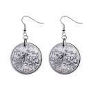 Mississippi State Quarter Dangle Earrings Jewelry 1 inch Buttons 12302533