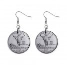 Montana State Quarter Dangle Earrings Jewelry 1 inch Buttons 12302531