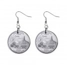 Nebraska State Quarter Dangle Earrings Jewelry 1 inch Buttons 2302530