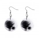 XRAY of a Skull Dangle Earrings Jewelry 1 inch Buttons 12306002