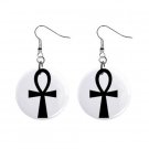 Ankh - Symbol of Life Dangle Earrings Jewelry 1 inch Buttons 12306004