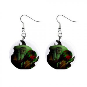 Wizard Mystic Dangle Earrings Jewelry 1 inch Buttons12334746