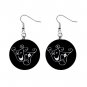 Theatrical Mask Sad and Happy Mask Dangle Earrings Jewelry 1 inch Buttons 12320056