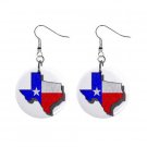 State of Texas Flag Map of Texas Dangle Earrings Jewelry 1 inch Buttons 12320085