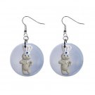 New Pillsbury Doughboy Dangle Earrings Jewelry 1 inch Buttons 12329445