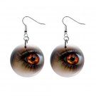 Firey Goth Eye Dangle Earrings Jewelry 1 inch Buttons 12310117