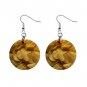 Potato Chip Dangle Earrings Jewelry 1 inch Button 12322872