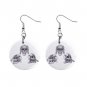 No Evil Skulls Dangle Earrings Jewelry 1 inch Buttons 12479609