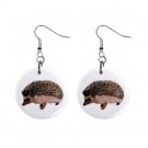 Hedgehog Dangle Earrings Jewelry 1 inch Buttons 12479763