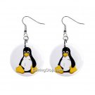 Cartoon Penguin Dangle Earrings Jewelry 1 inch Buttons 12418565
