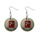 7 Up Cap  Dangle Earrings Jewelry 1 inch Buttons 12479709