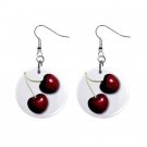 Cherries  Dangle Earrings Jewelry 1 inch Buttons 12310640