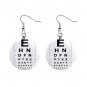 Eye Chart  Dangle Earrings Jewelry 1 inch Buttons 12628328