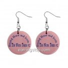 Mom Team Melaleuca  Dangle Earrings Jewelry 1 inch Buttons 12317011