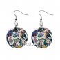 Vintage Greeting Cards Dangle Earrings Jewelry 1 inch Buttons 12345305