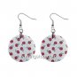 Tiny Rosebuds  Dangle Earrings Jewelry 1 inch Buttons 12345372
