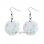 Foot Prints Dangle Earrings Jewelry 1 inch Buttons 12398789