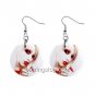 Goth #1 Blond Hair Face Dangle Earrings Jewelry 1 inch Buttons 12310664
