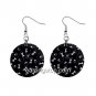 Paws and Bones  Dangle Earrings Jewelry 1 inch Buttons 12345313
