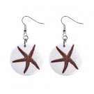 Star Fish Dangle Earrings Jewelry 1 inch Buttons 12479786