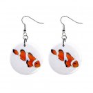 Fish #2  Dangle Earrings Jewelry 1 inch Buttons 12479751