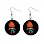 Orange Hair Troll #1 Dangle Earrings Jewelry 1 inch Buttons 12479792