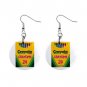 Crayola Crayons #2 Dangle Earrings Jewelry 1 inch Buttons 12479730