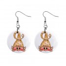 Christmas Elf #3 Dangle Earrings Jewelry 1 inch Buttons 12310652