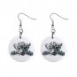 White Tiger Cub Dangle Earrings Jewelry 1 inch Buttons 12628415
