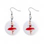 Folk Dancing Dangle Earrings Jewelry 1 inch Buttons 12619804