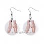 Pointe Ballet Slippers Dance Shoes #2 Dangle Earrings Jewelry 1 inch Buttons 12398775