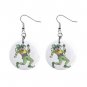 Jester Dangle Button Earrings Jewelry 1 inch Round 12779545