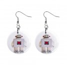 Robot Love #2 Dangle Button Earrings Jewelry 1 inch Round 12781853 Robot Love #2 Dangle Button Earrings Jewelry 1 inch Round 12781853