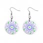 Atom  Dangle Button Earrings Jewelry 1 inch Round 12690982