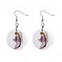 Angel Dangle Button Earrings Jewelry 1 inch Round 12690559