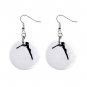 Gymnastics Gymnast #3 Dangle Button Earrings Jewelry 1 inch Round 12779168