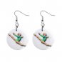 Gymnastics Gymnast #9 Dangle Button Earrings Jewelry 1 inch Round 12779175